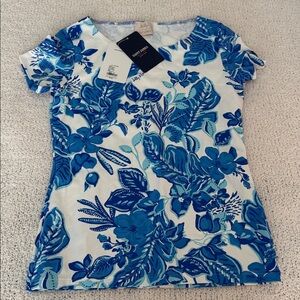 Lilly Pulitzer Saint James Garde Cote MC Top size medium
